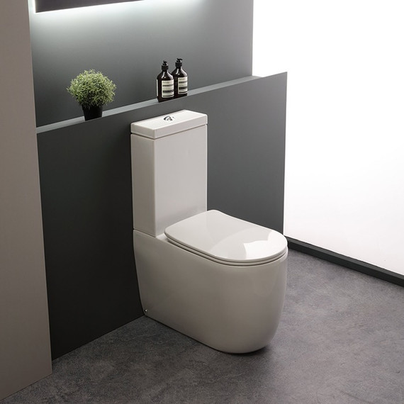 Унитаз-компакт безободковый Kerasan Nolita 531701 с тонкой крышкой микролифт фото 4