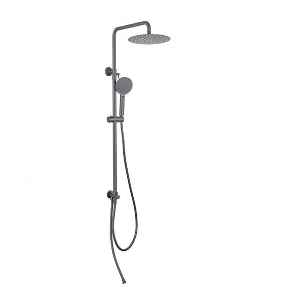 Душевая стойка Aquatek Вега AQ2046BGM, оружейная сталь фото 