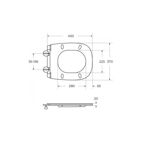 Унитаз подвесной безободковый Cezares Comfort CZR-380-TH-TOR/SC с тонкой крышкой микролифт (система смыва Торнадо) фото 18