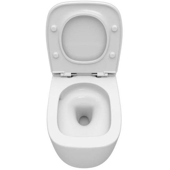 Унитаз подвесной безободковый Cezares Comfort CZR-380-TH-TOR/SC с тонкой крышкой микролифт (система смыва Торнадо) фото 6