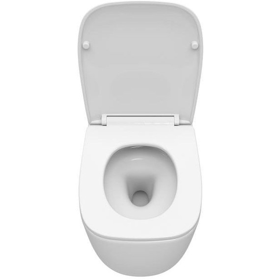 Унитаз подвесной безободковый Cezares Comfort CZR-380-TH-TOR/SC с тонкой крышкой микролифт (система смыва Торнадо) фото 7