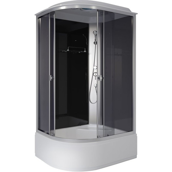 Душевая кабина Niagara Eco 100x70 см E100/70/40R/TN, серебро/тонированное (безсиликоновая сборка) фото 2