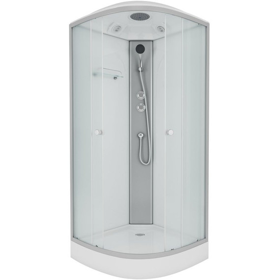 Душевая кабина Niagara Eco 80x80 см E80/13/MT, хром матовый/матовое (безсиликоновая сборка) фото 2