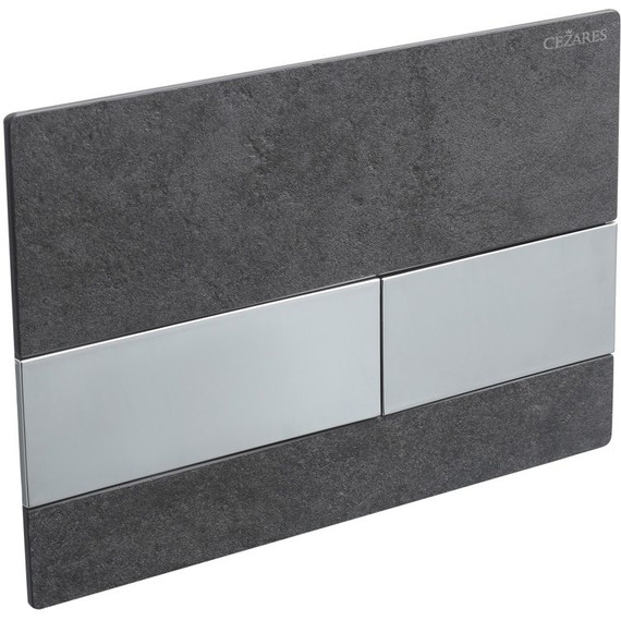 Кнопка смыва Cezares Lux LUX-PN-01, чёрный/хром фото 4