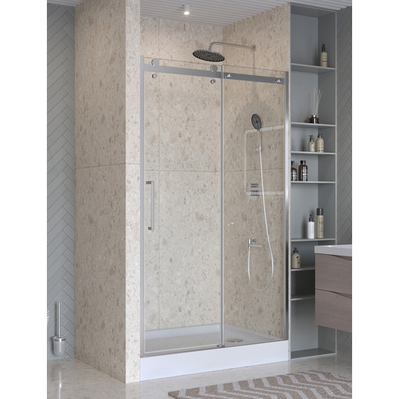 Душевая дверь BelBagno 130 см MARINO-2-BF-1-130-C-CR, хром/прозрачное фото 4