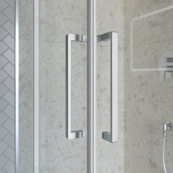 Душевое ограждение BelBagno 120x90 см MARINO-2-AH-2-120/90-C-CR, хром/прозрачное фото 6