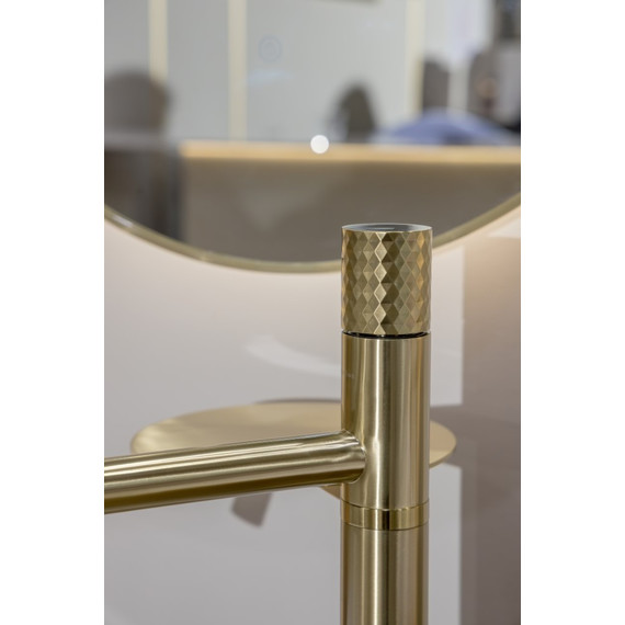 Смеситель для раковины Boheme Stick 120-MG, золото матовое фото 3