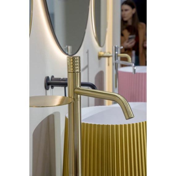 Смеситель для раковины Boheme Stick 120-MG, золото матовое фото 4