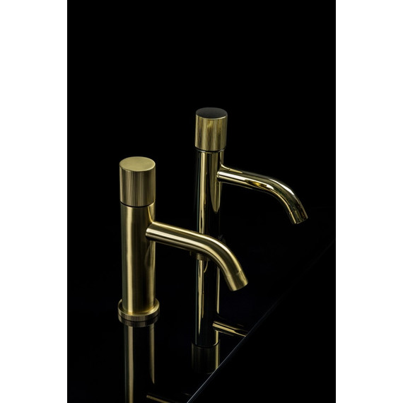 Смеситель для раковины Boheme Stick 121-GG.3, золото фото 3