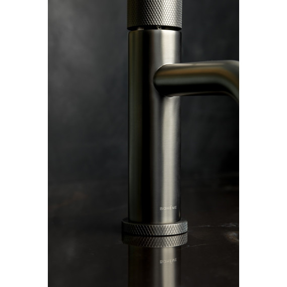 Смеситель для раковины Boheme Stick 121-GM.2, графит фото 3