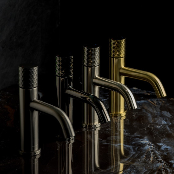 Смеситель для раковины Boheme Stick 121-SGM, графит глянец фото 4