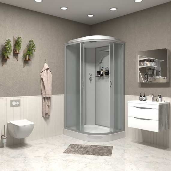 Душевая кабина Niagara Eco 120x80 см NG-3312-14L, серебро/матовое (безсиликоновая сборка) фото 2