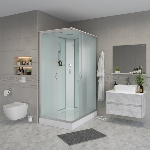 Душевая кабина Niagara Classic 120x90 см NG-43295-14Q, хром/матовое (безсиликоновая сборка) фото 3