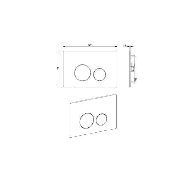 Кнопка смыва Boheme 649-CR фото 4