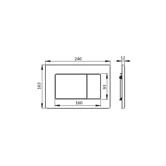 Кнопка смыва Boheme 650-G, золото фото 2