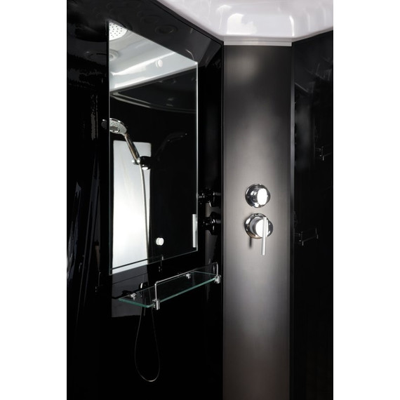 Душевая кабина Niagara Classic 90x90 см NG-6501-14, чёрный/тонированное (безсиликоновая сборка) фото 3