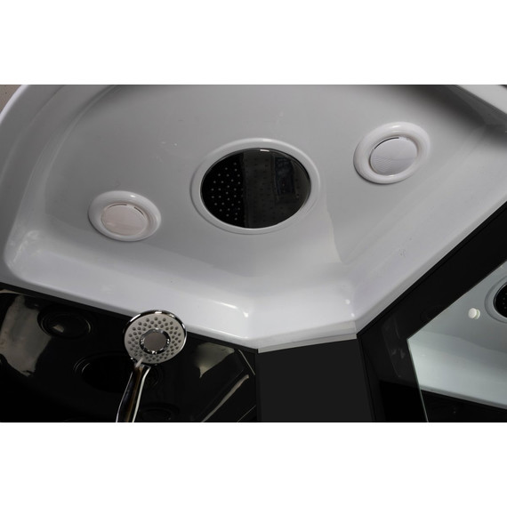 Душевая кабина Niagara Classic 90x90 см NG-6501-14, чёрный/тонированное (безсиликоновая сборка) фото 5