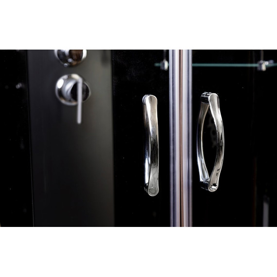 Душевая кабина Niagara Classic 90x90 см NG-6501-14, чёрный/тонированное (безсиликоновая сборка) фото 9