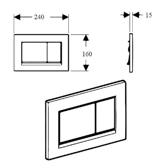 Кнопка смыва Boheme 655, золото фото 2