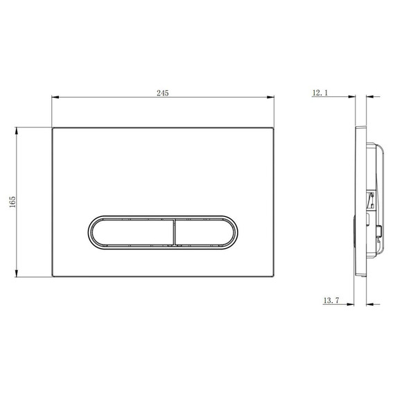 Кнопка смыва Boheme 667-G, золото фото 3