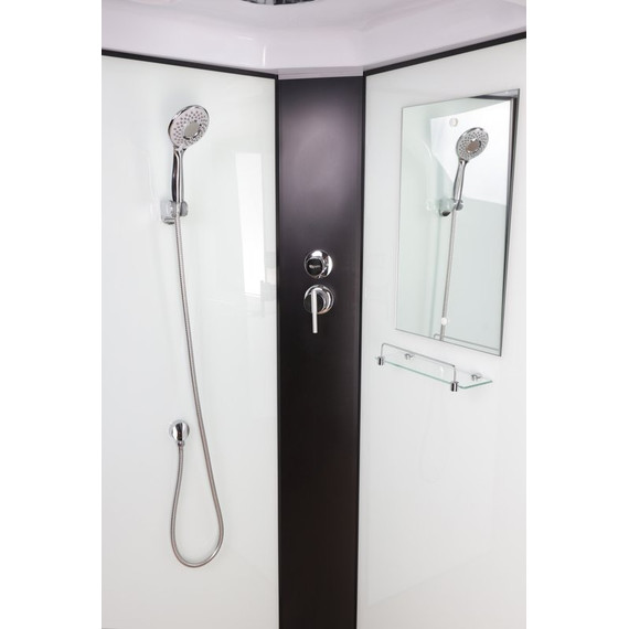 Душевая кабина Niagara Classic 90x90 см NG-6701-14, чёрный/прозрачное (безсиликоновая сборка) фото 4