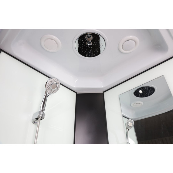 Душевая кабина Niagara Classic 90x90 см NG-6701-14, чёрный/прозрачное (безсиликоновая сборка) фото 8