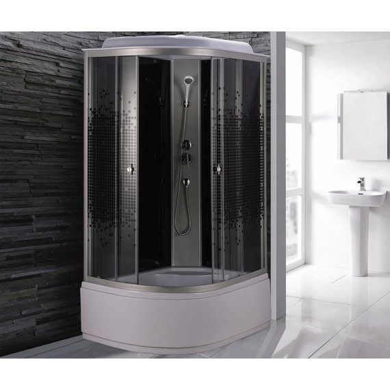 Душевая кабина Niagara Eco 120x80 см NG-7510-14R, серебро/узор (безсиликоновая сборка) фото 3