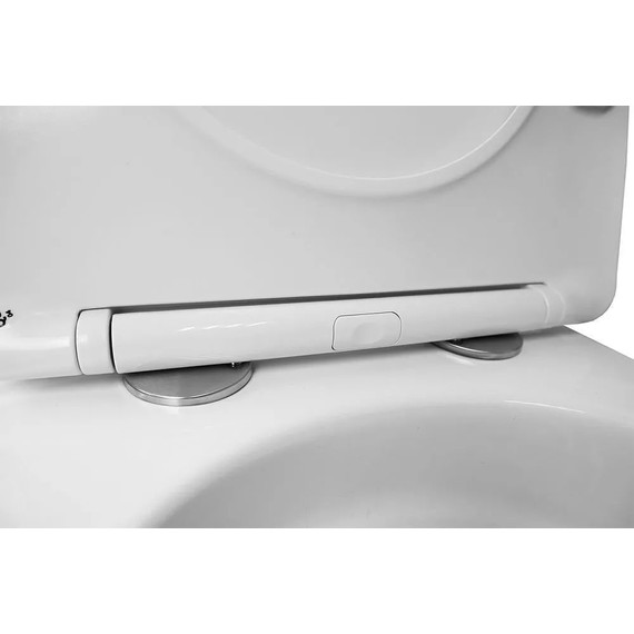 Инсталляция с подвесным унитазом комплект: TECEbase 2.0 9400413 с подвесным безободковым унитазом Azario Trevi AZ-0093UQ3 сиденье микролифт, крепление, кнопка смыва белая (система смыва Торнадо) фото 10