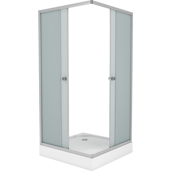 Душевая кабина Niagara Eco 80x80 см NG-008-14Q, хром/матовое фото 