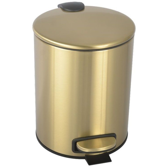 Ведро для мусора с педалью Boheme Uno 10426-MG, золото матовое фото 