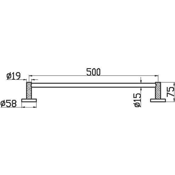 Полотенцедержатель Boheme Uno 10972-MG, золото матовое фото 2