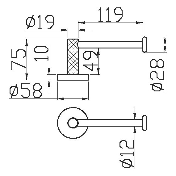 Держатель для туалетной бумаги Boheme Uno 10985-MG, золото матовое фото 2