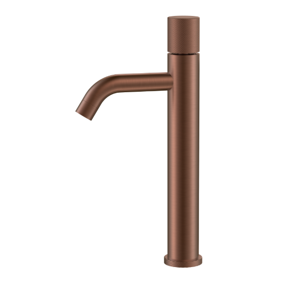 Смеситель для раковины высокий Boheme Stick 122-BRB.4, брашированная бронза фото 