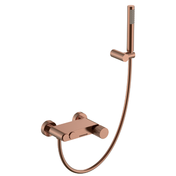 Смеситель для ванны Boheme Stick 123-CB.3, брашированная медь фото 