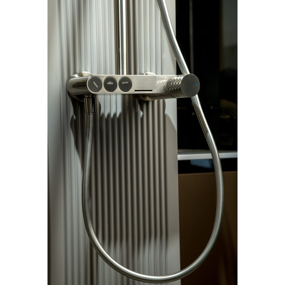 Смеситель для ванны Boheme Stick 123-NB, никель фото 2