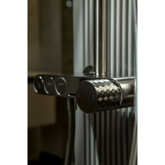 Смеситель для ванны Boheme Stick 123-NB, никель фото 4