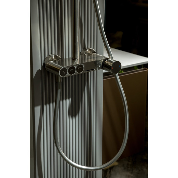 Смеситель для ванны Boheme Stick 123-NB, никель фото 5