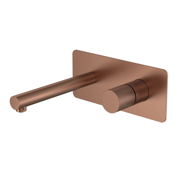 Смеситель для раковины настенный Boheme Stick 125-BRB.2 (со скрытой частью) брашированная бронза фото 