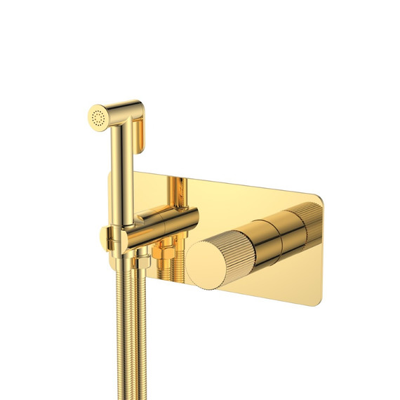 Набор для гигиенического душа Boheme Stick 127-GG.3 (со скрытой частью) золото фото 