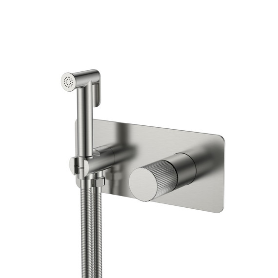 Набор для гигиенического душа Boheme Stick 127-NB.3 (со скрытой частью) никель фото 