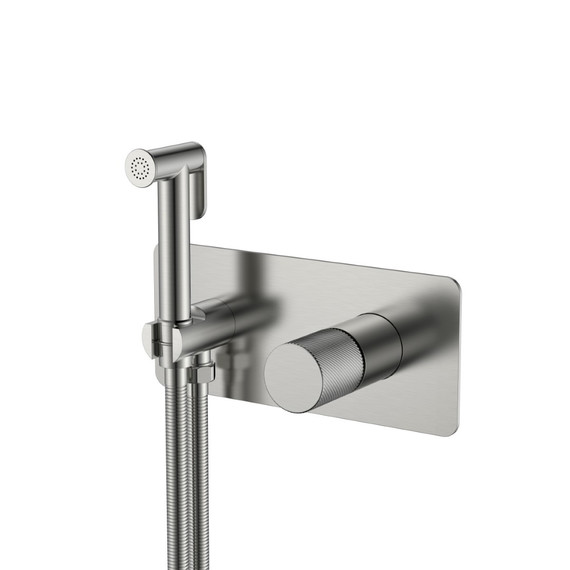 Набор для гигиенического душа Boheme Stick 127-NB.4 (со скрытой частью) никель фото 