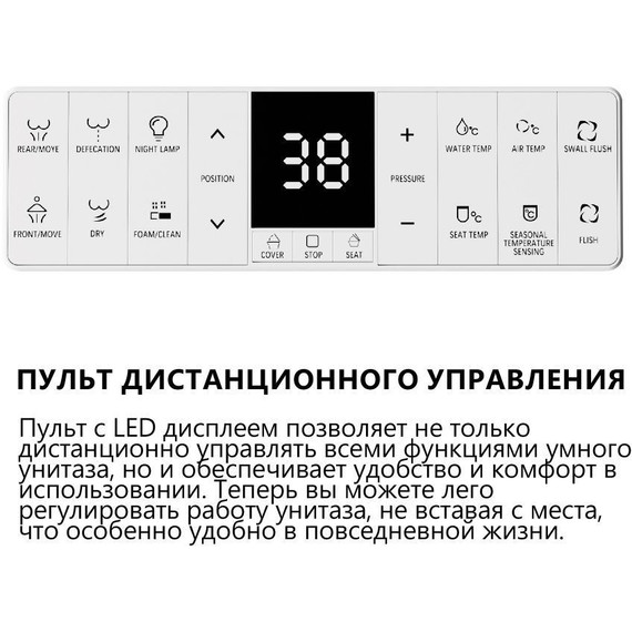Унитаз-биде подвесной импульсный Abber Bequem AC1121SMB с крышкой микролифт, чёрный матовый фото 10