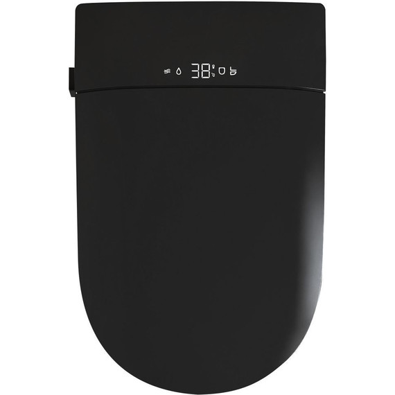 Унитаз-биде подвесной импульсный Abber Bequem AC1121SMB с крышкой микролифт, чёрный матовый фото 7