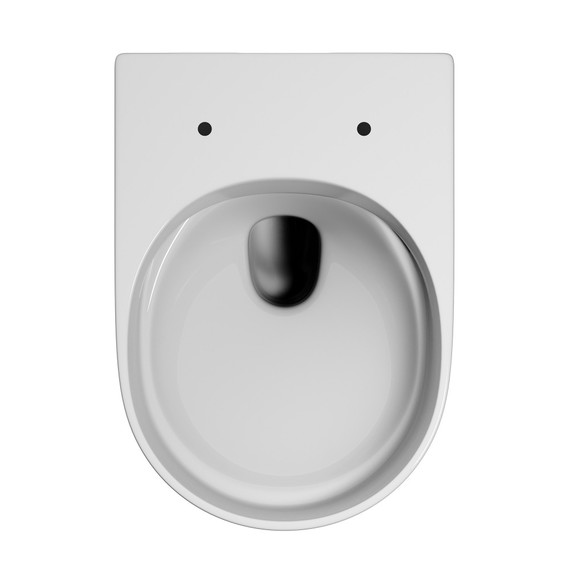 Унитаз подвесной безободковый Abber Ultra AC1301 с ультратонким ободком и тонкой крышкой микролифт фото 10