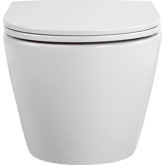 Инсталляция с подвесным унитазом комплект: TECEbase 2.0 9400413 с подвесным безободковым унитазом Aquatek Европа AQ1900T-00 сиденье микролифт, крепление, кнопка смыва белая (система смыва Торнадо) фото 16