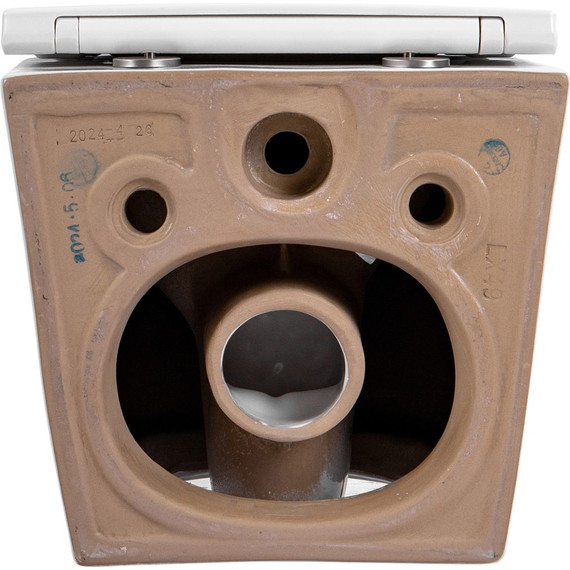 Инсталляция с подвесным унитазом комплект: TECEbase 2.0 9400412 с подвесным безободковым унитазом Aquatek Европа AQ1900T-00 сиденье микролифт, крепление, кнопка смыва хром глянцевый (система смыва Торнадо) фото 18