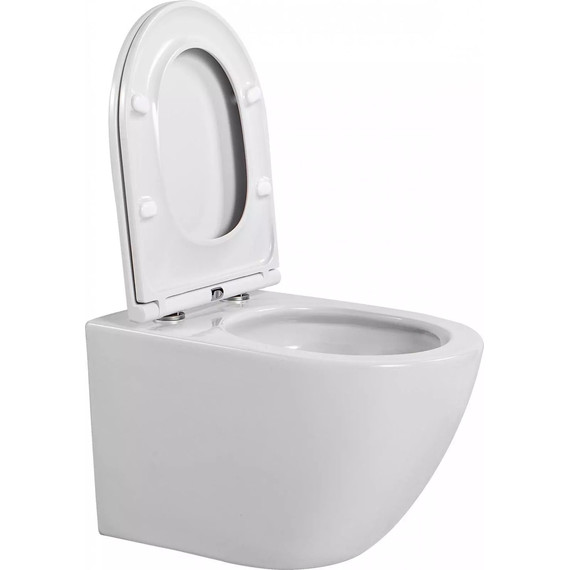 Инсталляция с подвесным унитазом комплект: TECEbase 2.0 9400412 с подвесным безободковым унитазом Aquatek Европа AQ1900T-00 сиденье микролифт, крепление, кнопка смыва хром глянцевый (система смыва Торнадо) фото 19