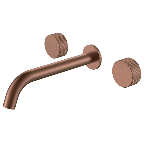 Смеситель для раковины настенный Boheme Stick 152-2-BRB.3, брашированная бронза фото 