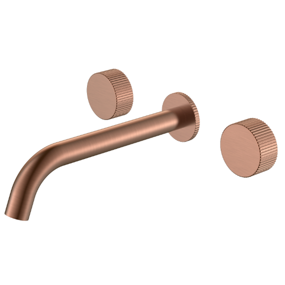 Смеситель для раковины настенный Boheme Stick 152-2-CB.3, брашированная медь фото 