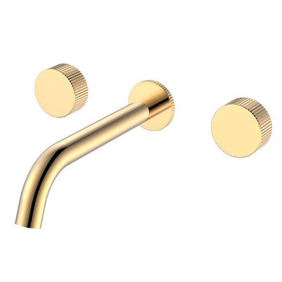 Смеситель для раковины настенный Boheme Stick 152-2-G.3, золото фото 